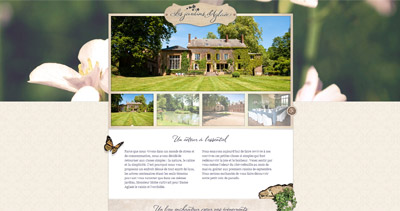 Les jardins d’Aglaée Website Screenshot