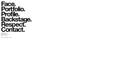Face. Website Screenshot