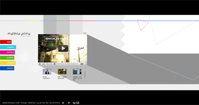 Matéria-Prima Comunicação Website Screenshot