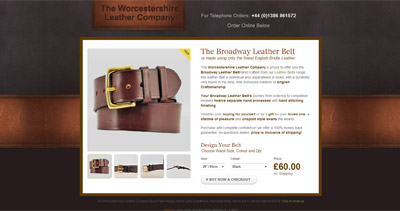 The Broadway Leather Belt thumbnail preview