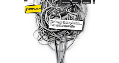 elettro luce Website Screenshot