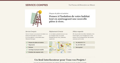 Service Compris Website Screenshot