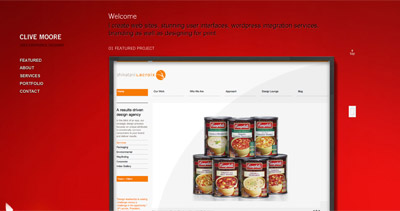 Clive Moore Website Screenshot