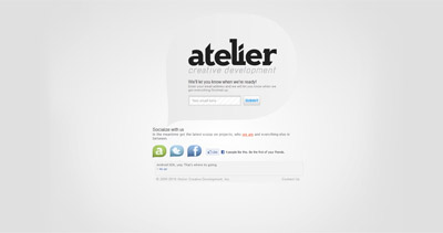 Atelier Website Screenshot