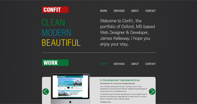 Confit Website Screenshot