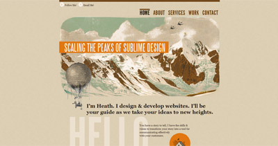 Heath Waller Website Screenshot