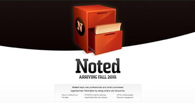 Noted Website Screenshot