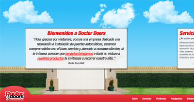 Doctor Doors Website Screenshot