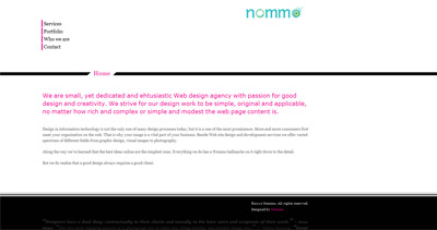 Nommo Website Screenshot