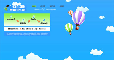 The Green M Consulting Website Screenshot
