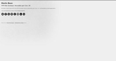 Martin Bean Website Screenshot