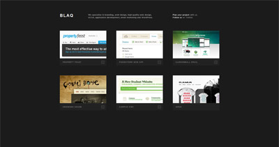 Blaq Website Screenshot