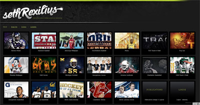 Seth Rexilius Design Website Screenshot