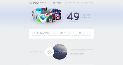 Valio Bundle Website Screenshot