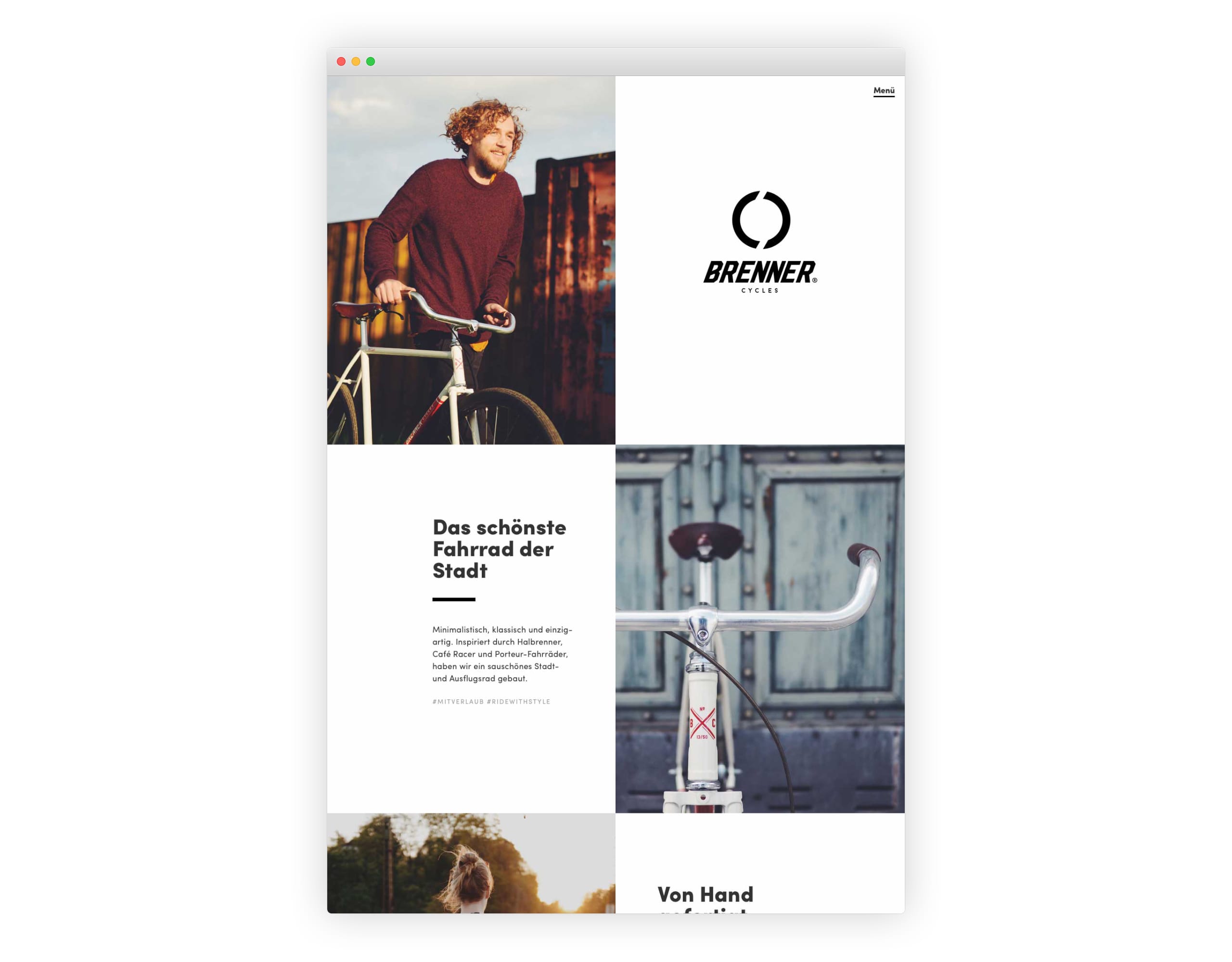 Website with good whitespace
