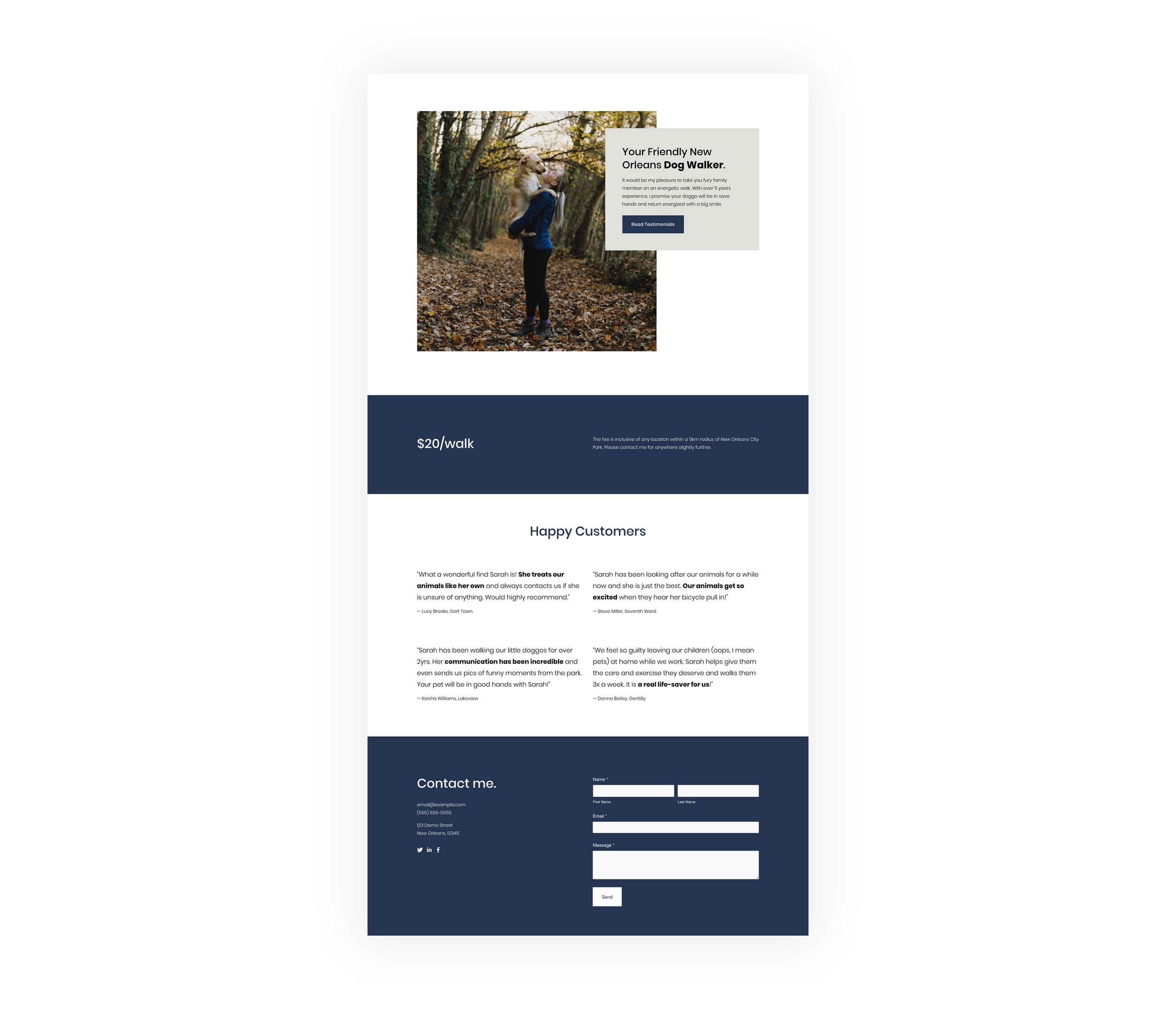 Landing Page Overview